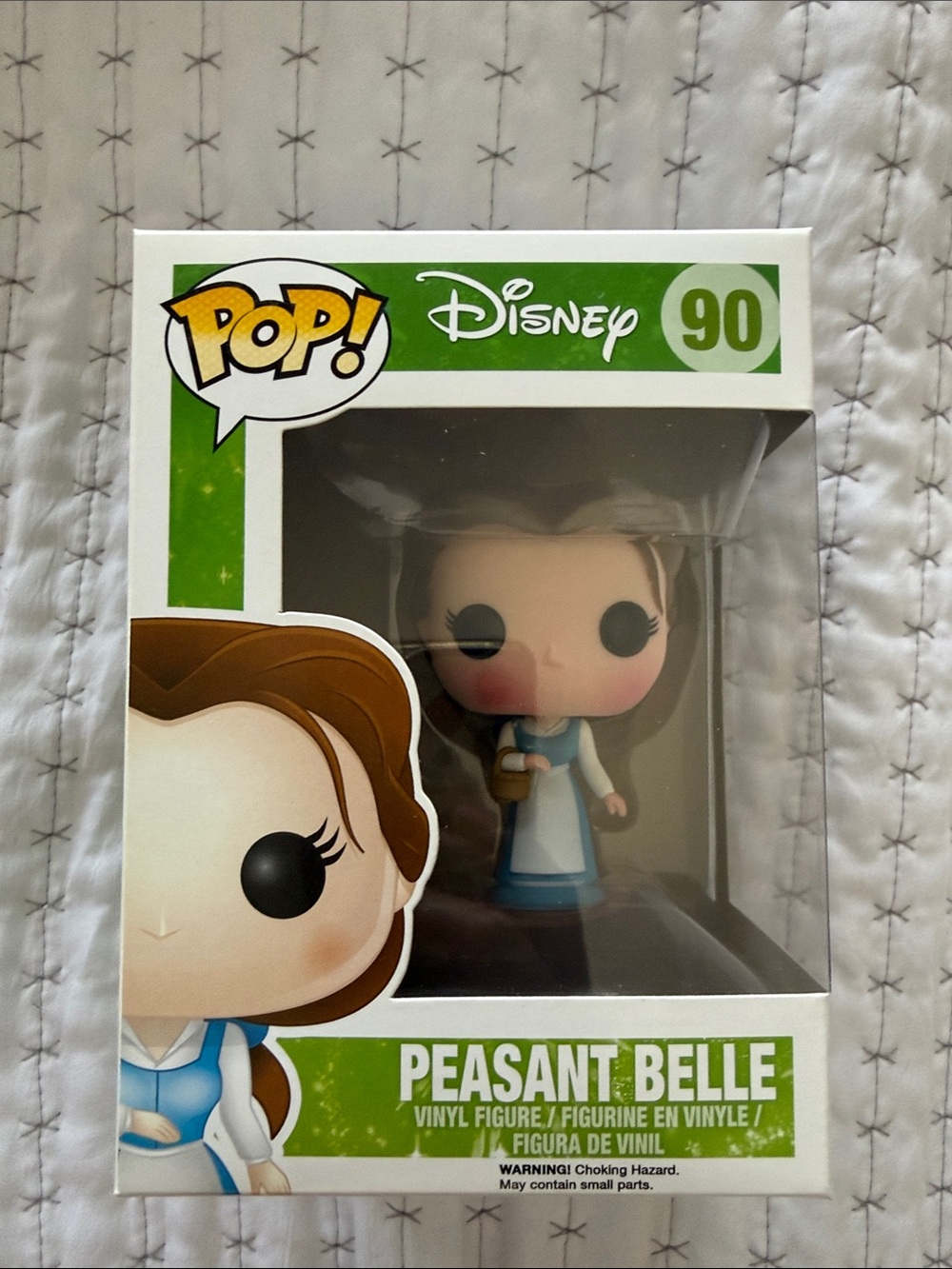 Funko Pop! Disney Peasant Belle - Blue, White, Brown